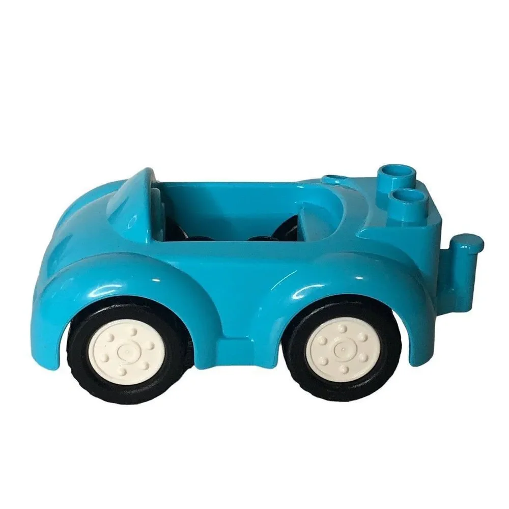 Vintage 1991 C Duplo AZURE BLUE CAR w/ HITCH Vehicle Convertible for Family Town